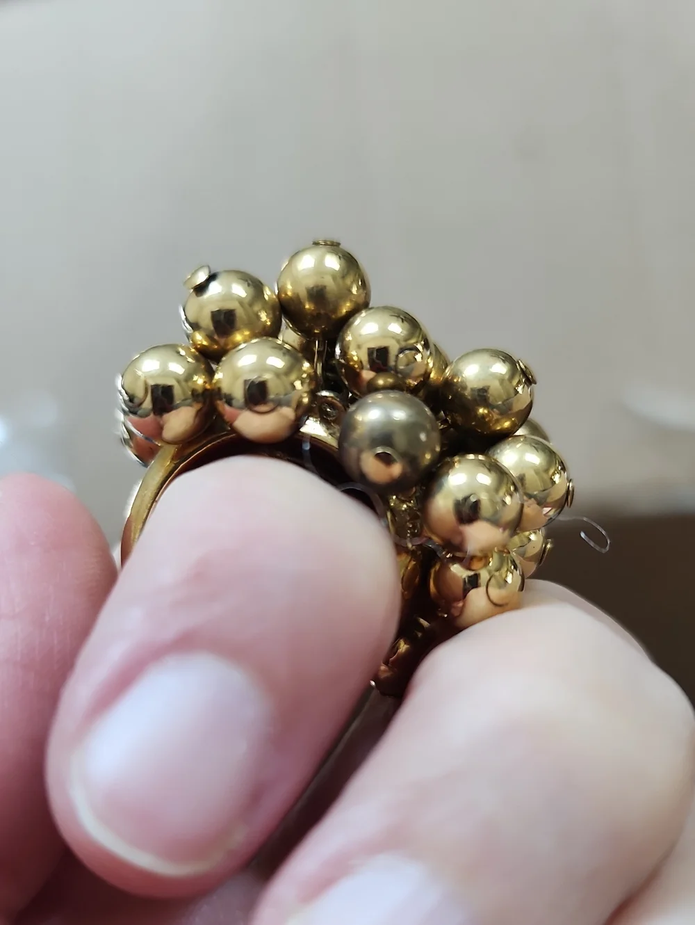 Kate Spade New York Bloom Elegant Gold Tone Cluster Ring